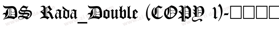 DS Rada_Double (COPY 1)字体转换